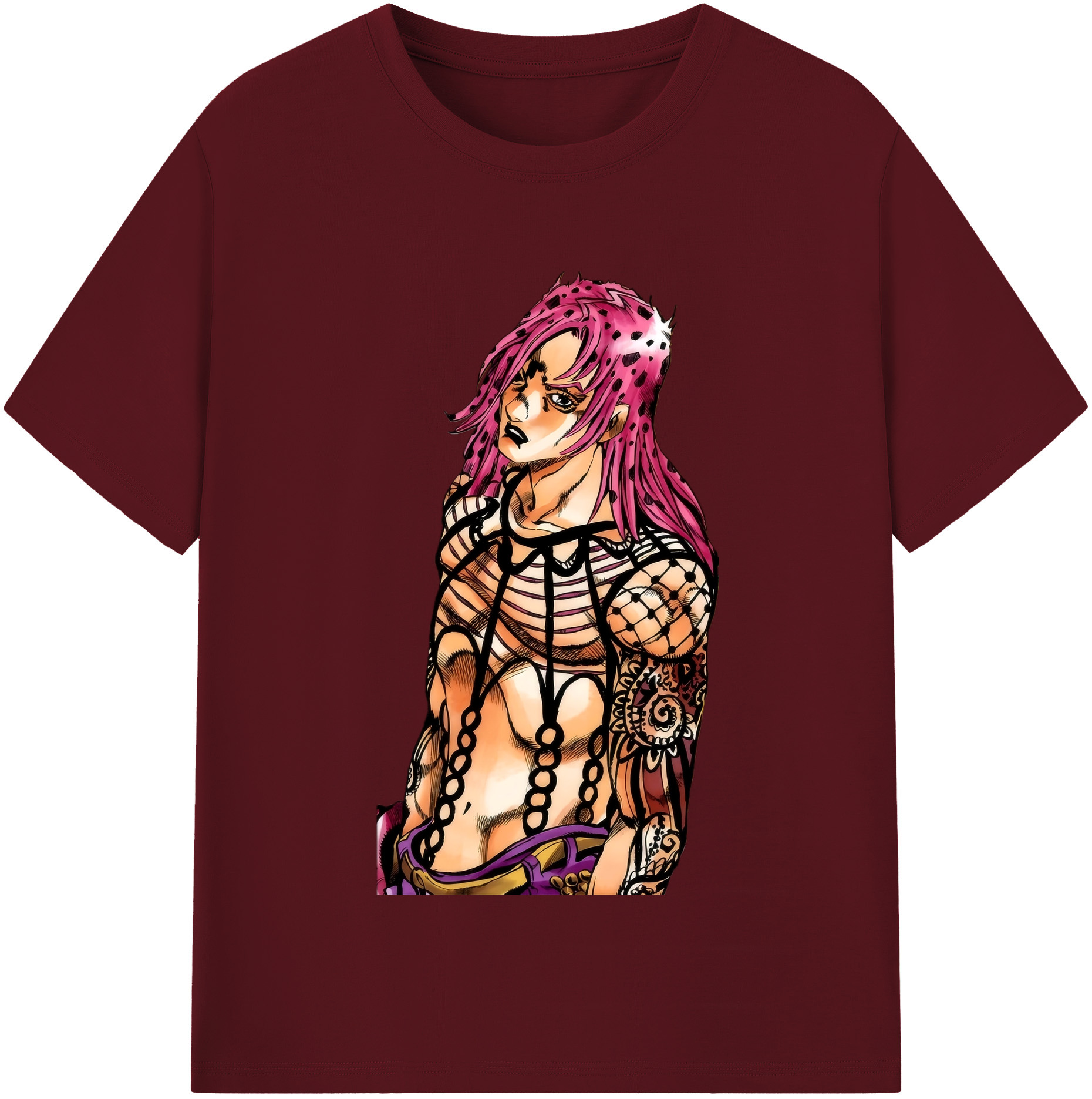 （画像用） ジョジョの奇妙な冒険 ビネガー?ドッピオ JoJo's Bizarre Adventure Vinegar Doppio 綿100％半袖Tシャツ（フロントプリント）